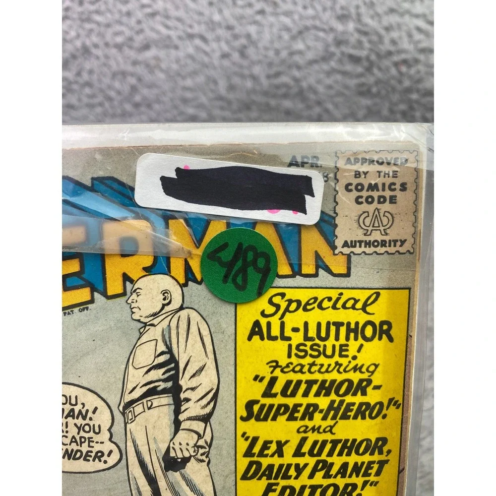 1964 Superman DC Comic Book‎ #168 12 cent Advertising Lex Luthor
